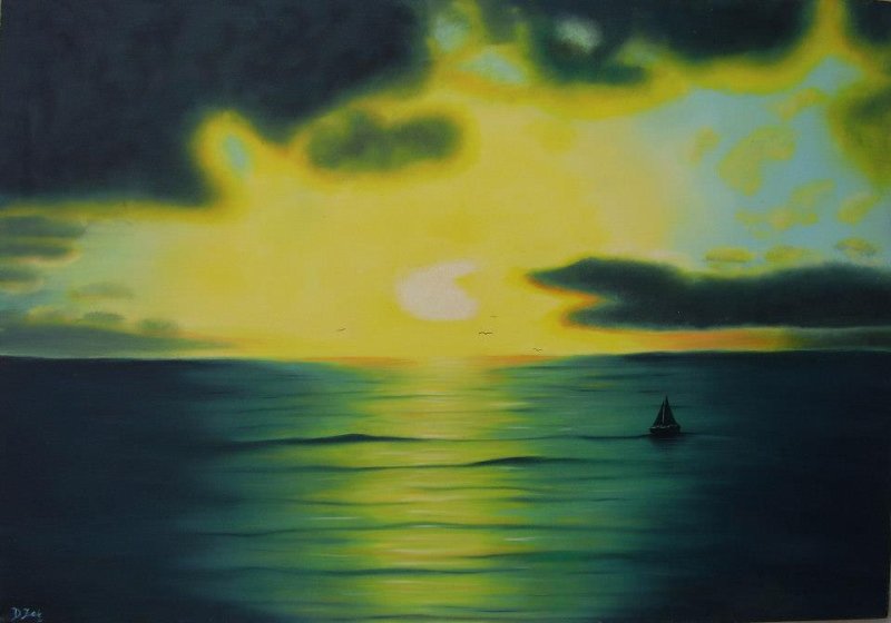 Sunset, Painting Dragan Živanović