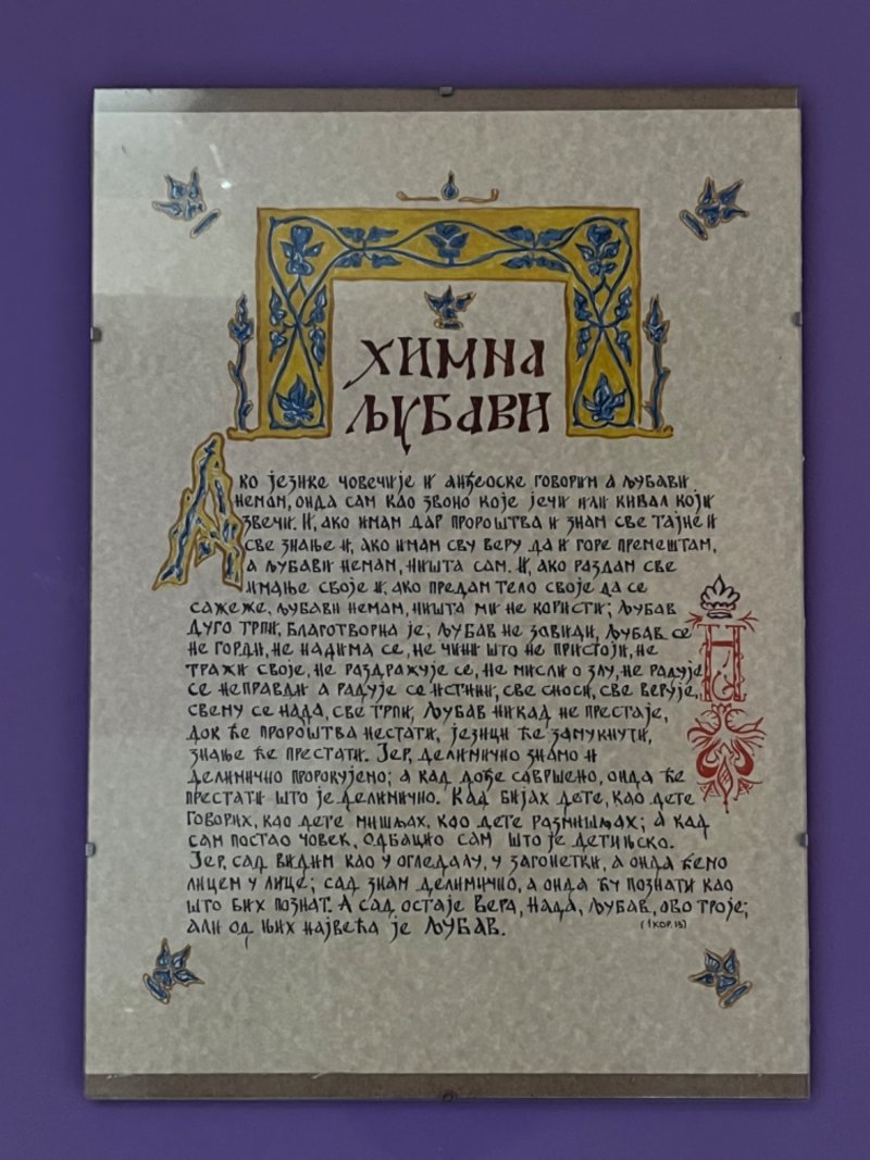 HIMNA LJUBAVI, Slika Dunja Stanimirović