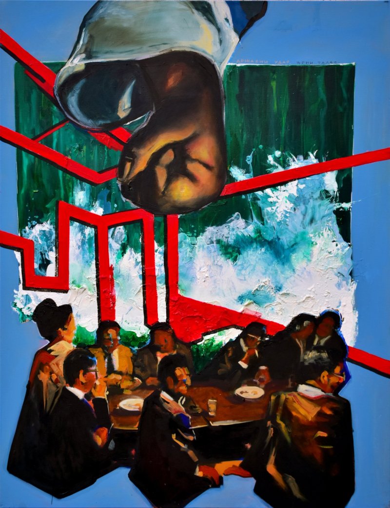 Dark wave, Painting Sandra Ninić Petrić
