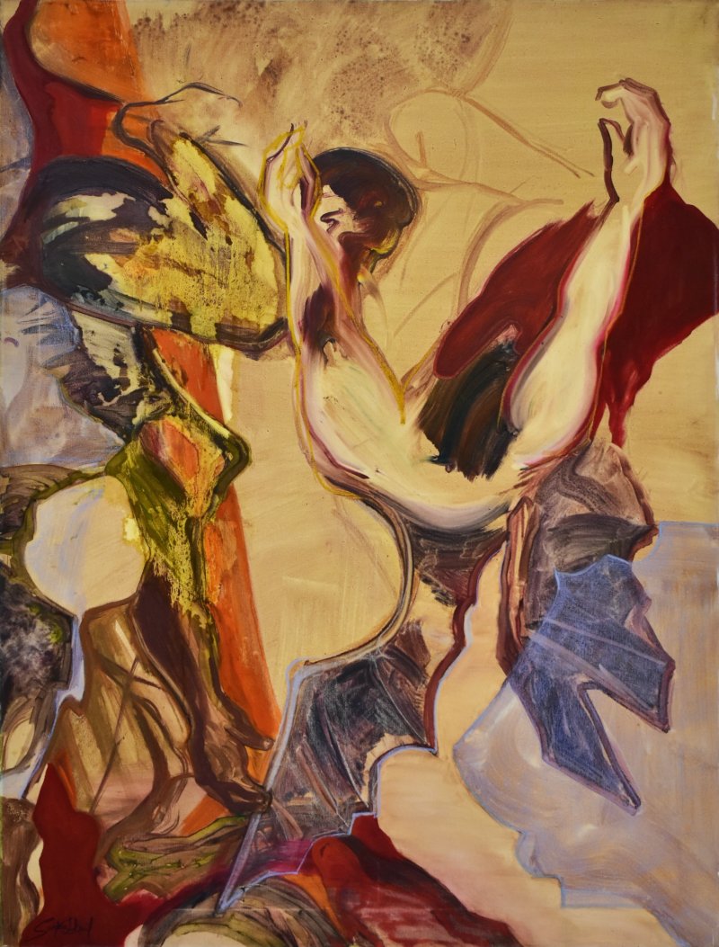 The Icarus flight II, Painting Sandra Ninić Petrić