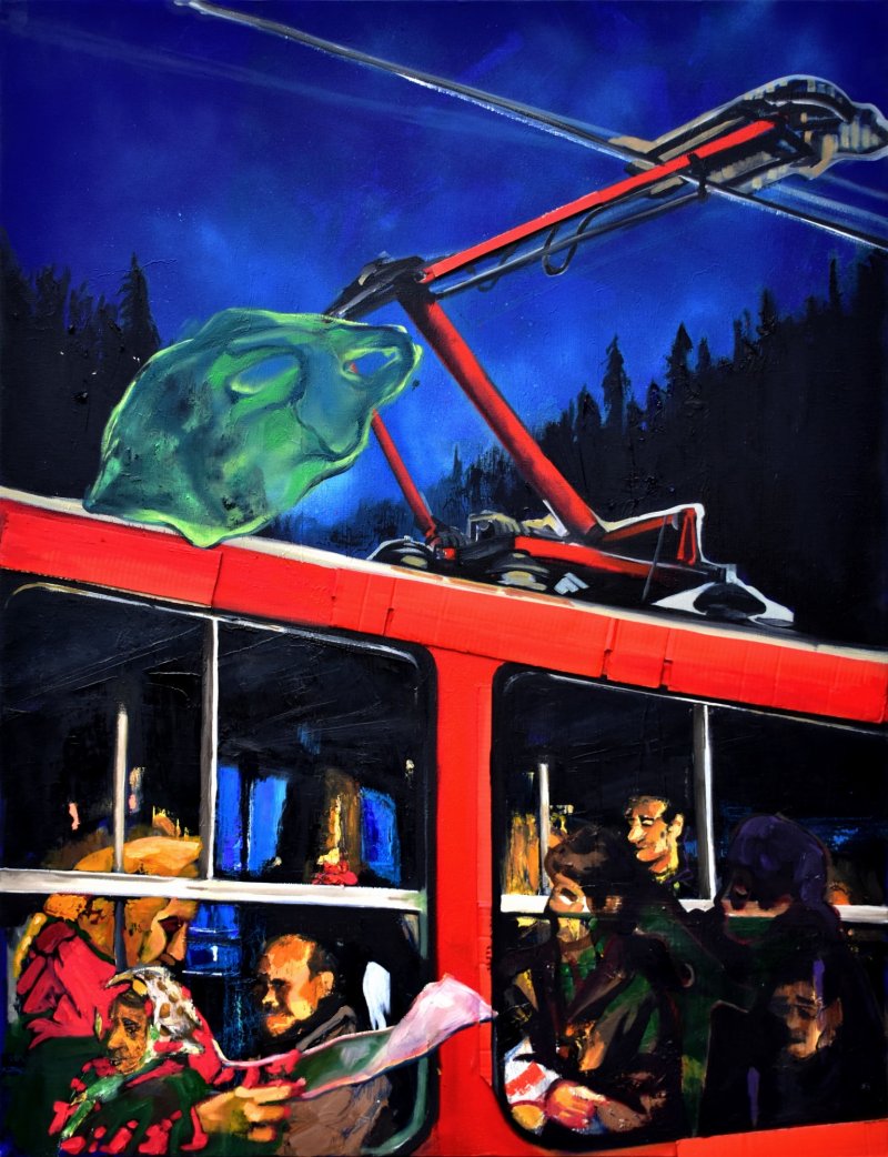 Tram, Painting Sandra Ninić Petrić