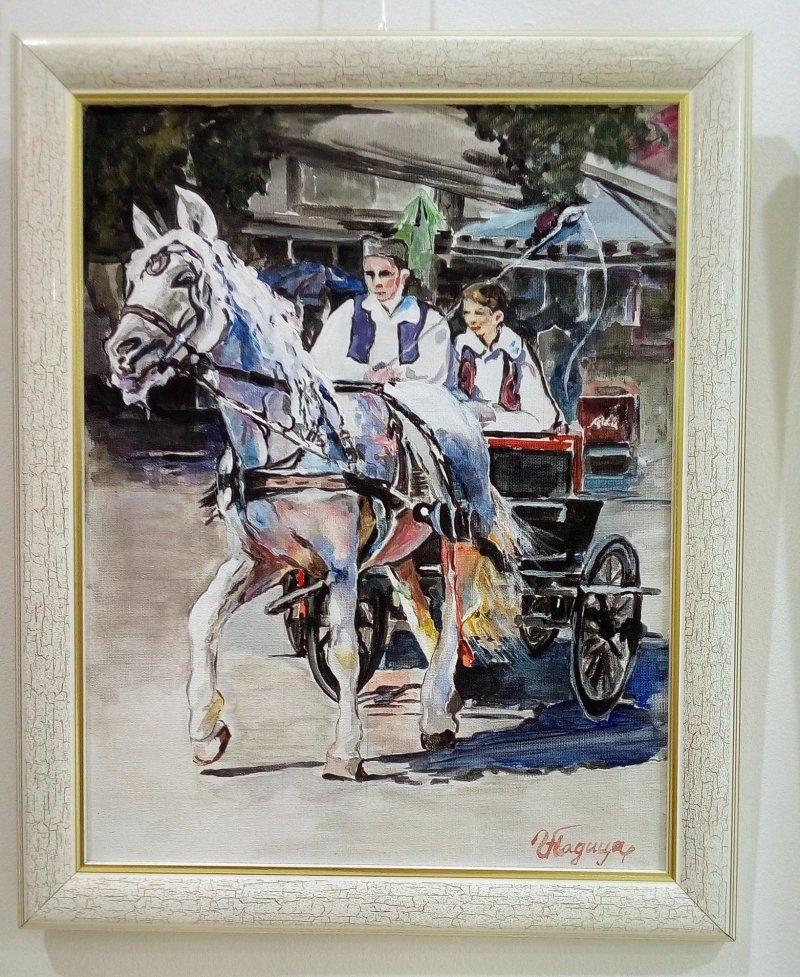 The Fother and his Sohn, Painting Nadica Dragusev