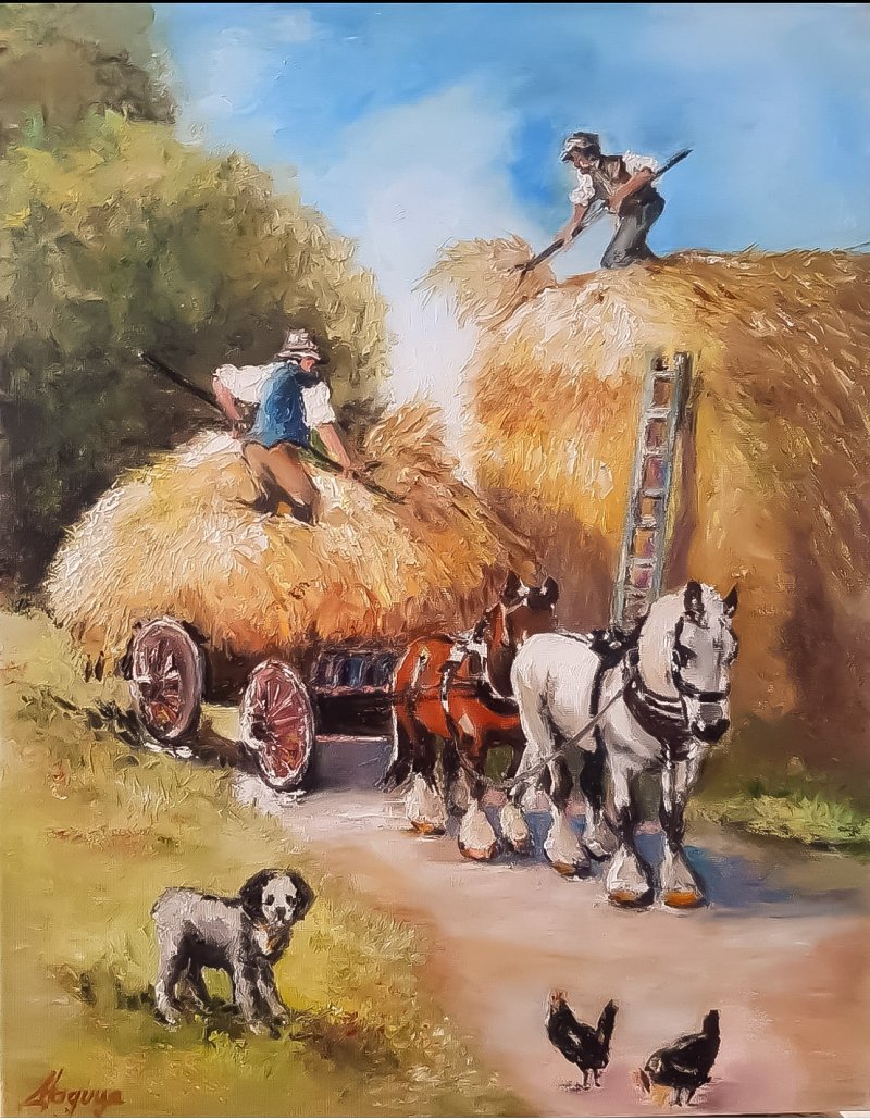 The Summer on the Village, Painting Nadica Dragusev
