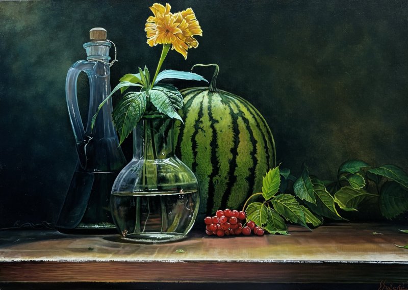 Watermelon, Painting Stevan Sucevic