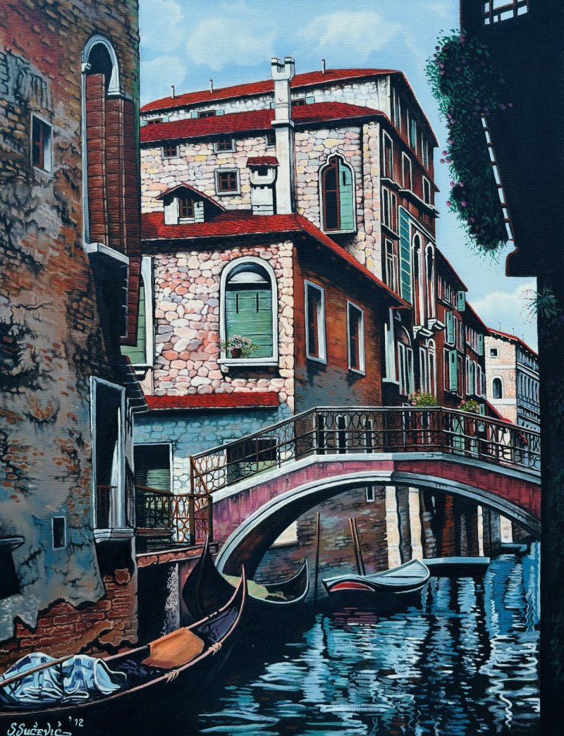 Venice, Painting Stevan Sucevic