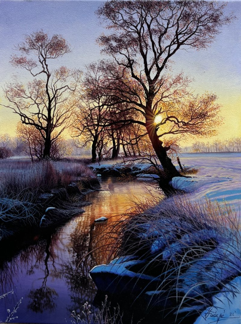 Warm winter, Painting Stevan Sucevic