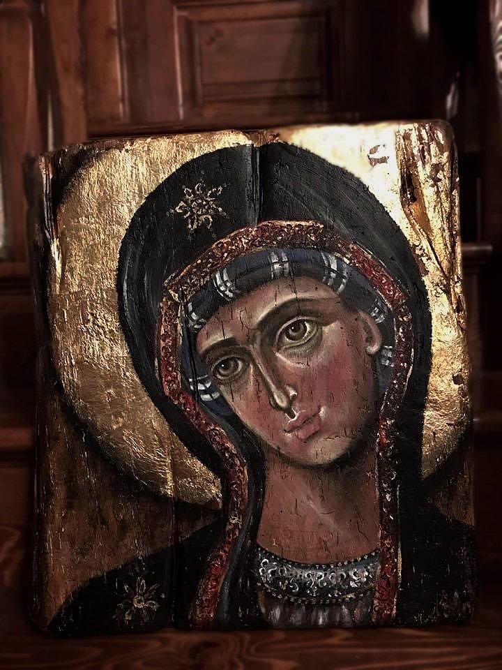 Virgin Hodegetria, Painting Nevena Sokolovic Ignjatovic