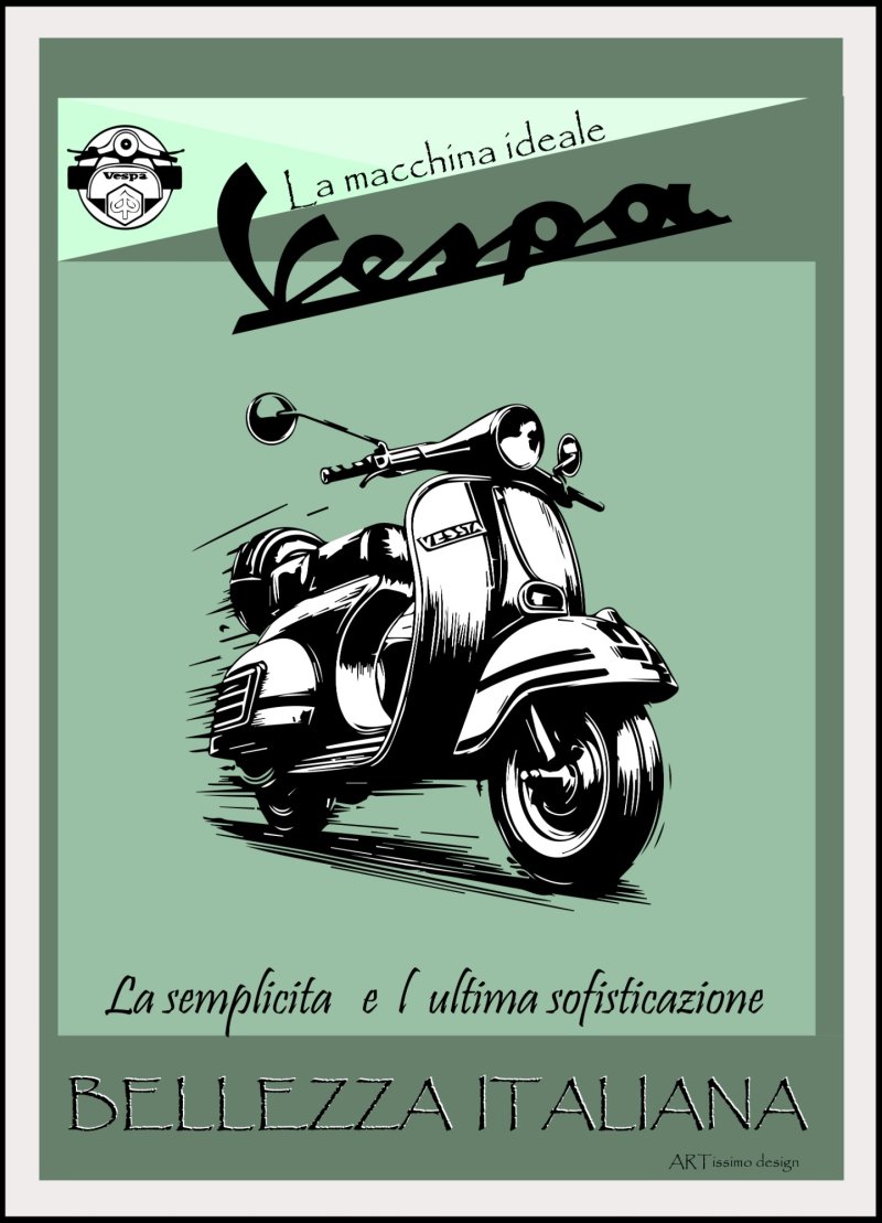 Vespa Bellezza, Digital Art ZORAN ILIEVSKI