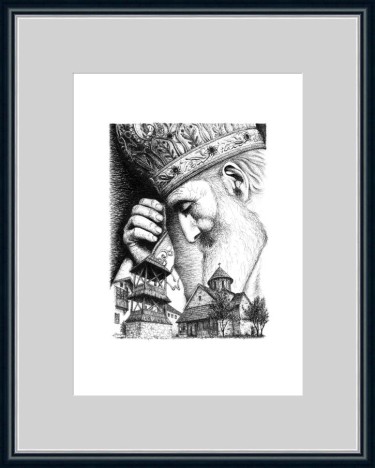 Crtež Patrijarh srpski Pavle, Crtež Miroslav Jovanović