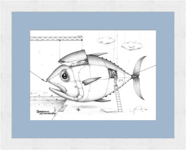 Preparations for sailing, Drawing Miroslav Jovanovic