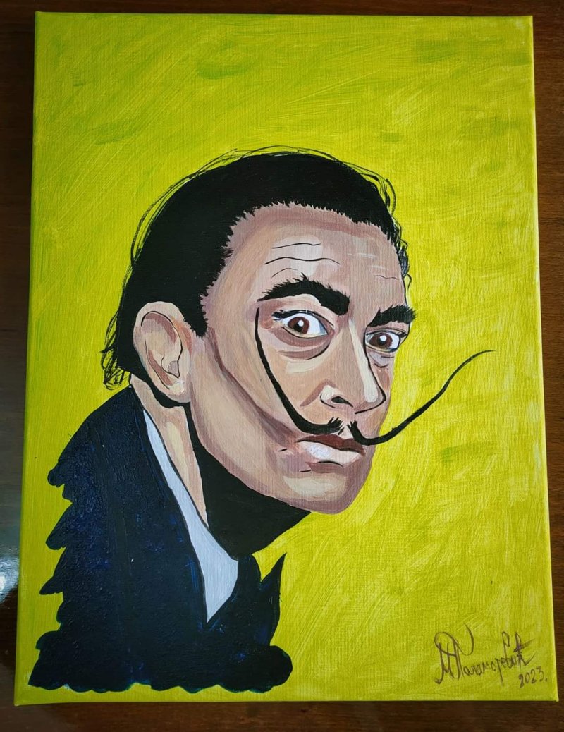 Salvador Dali, Painting Marina Palamarević