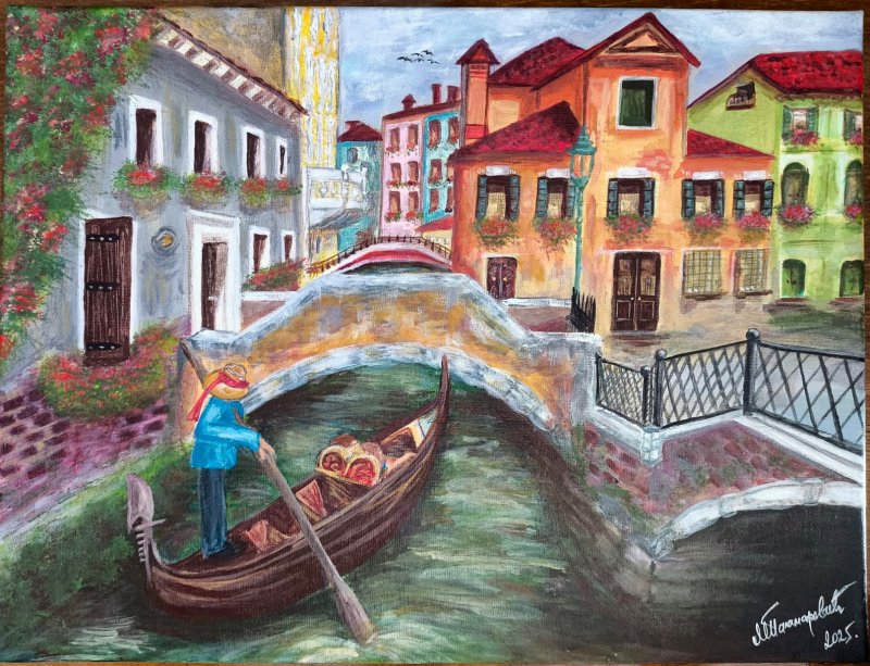 Venice, Painting Marina Palamarević