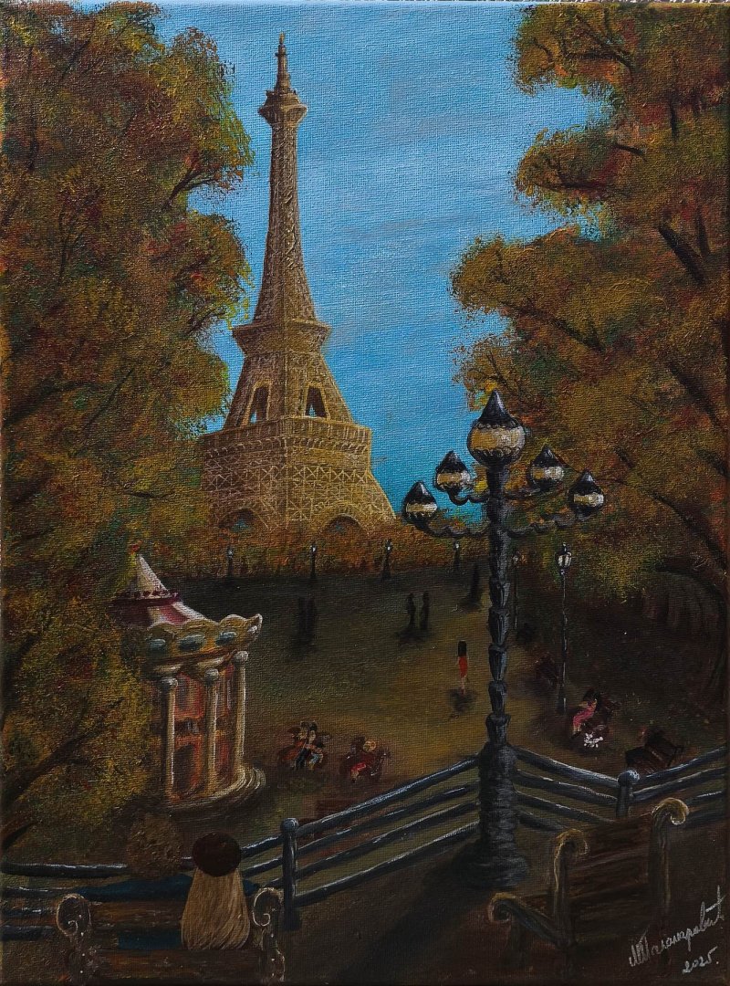 Paris, Painting Marina Palamarević