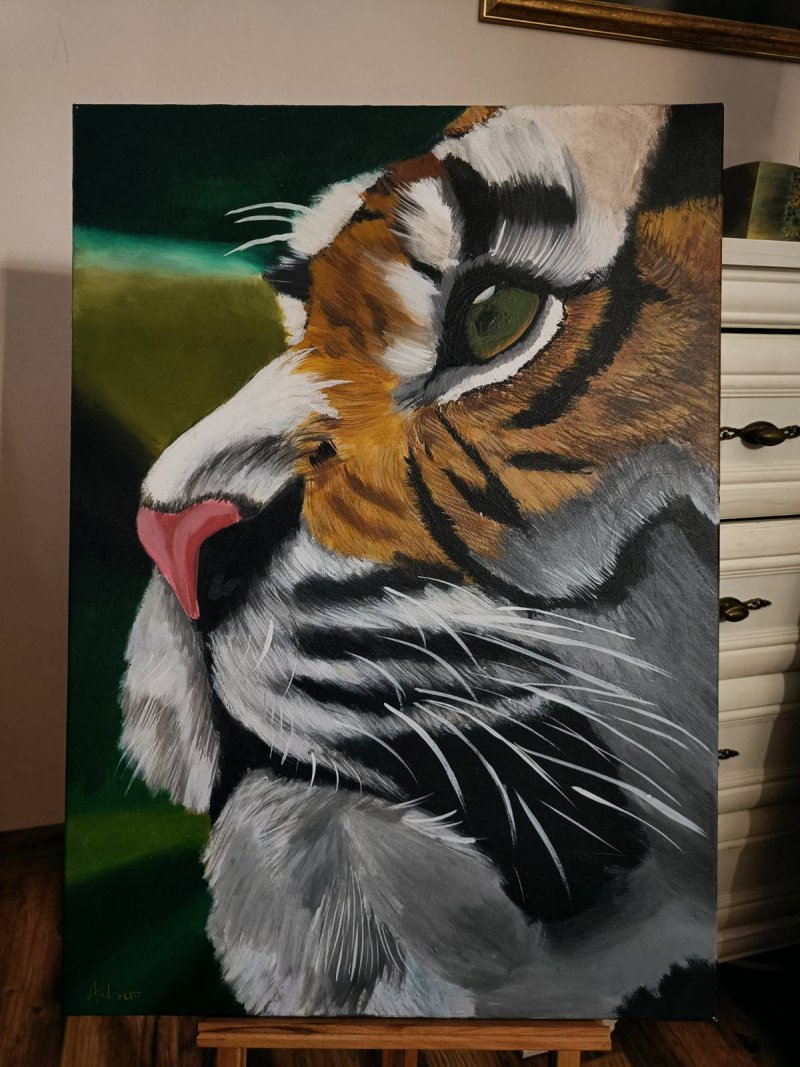 Tiger, Painting Andrea Radovanovic