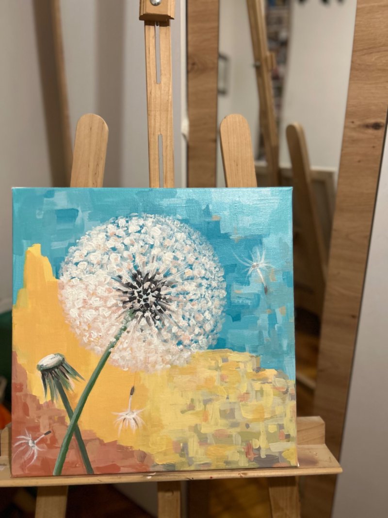 Dandelion, Painting Magdalena Nikolic