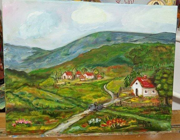 Village, Painting Speranca Cosic