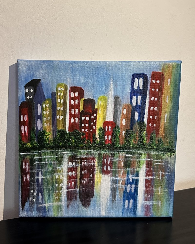 City on the water, Painting Ivana Lazarov