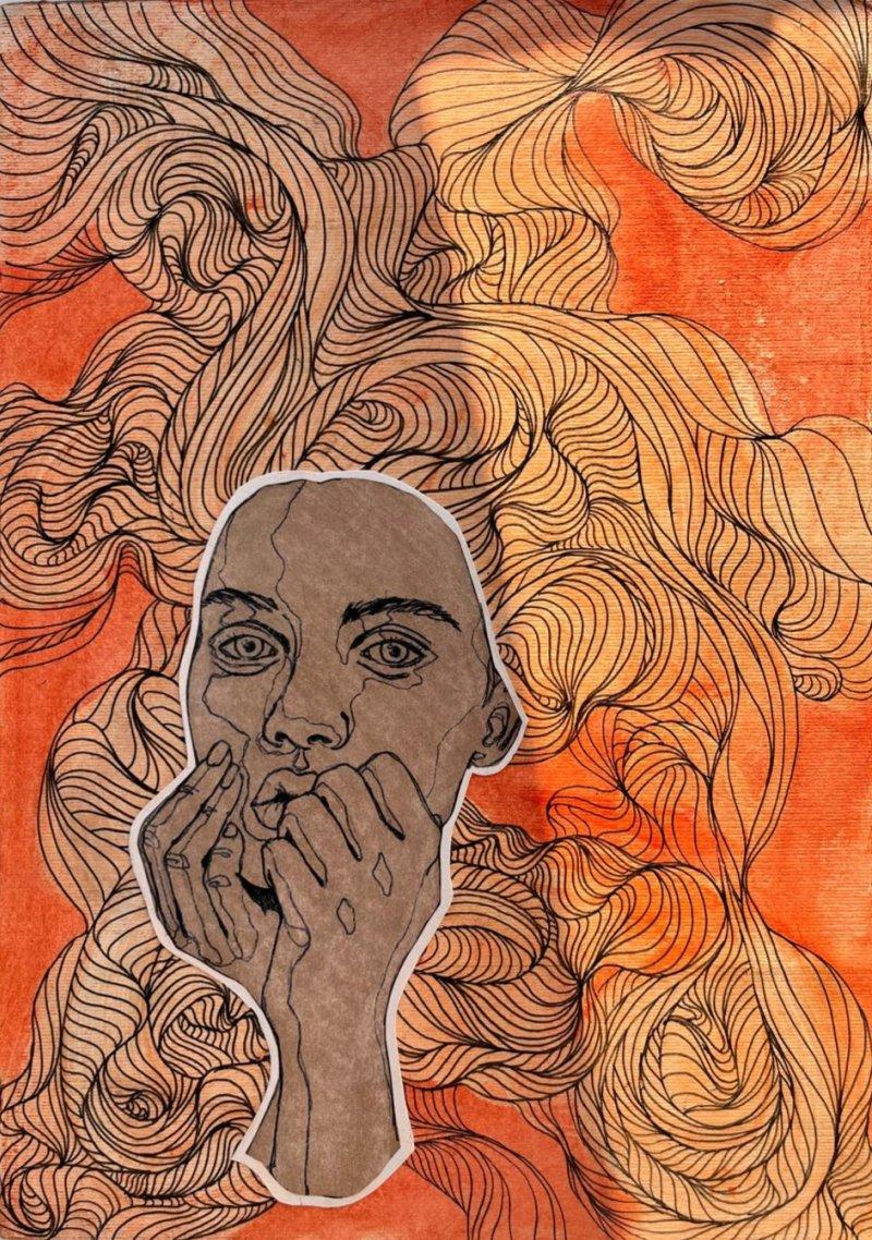 Fear, Painting Aleksandra Milojkovic