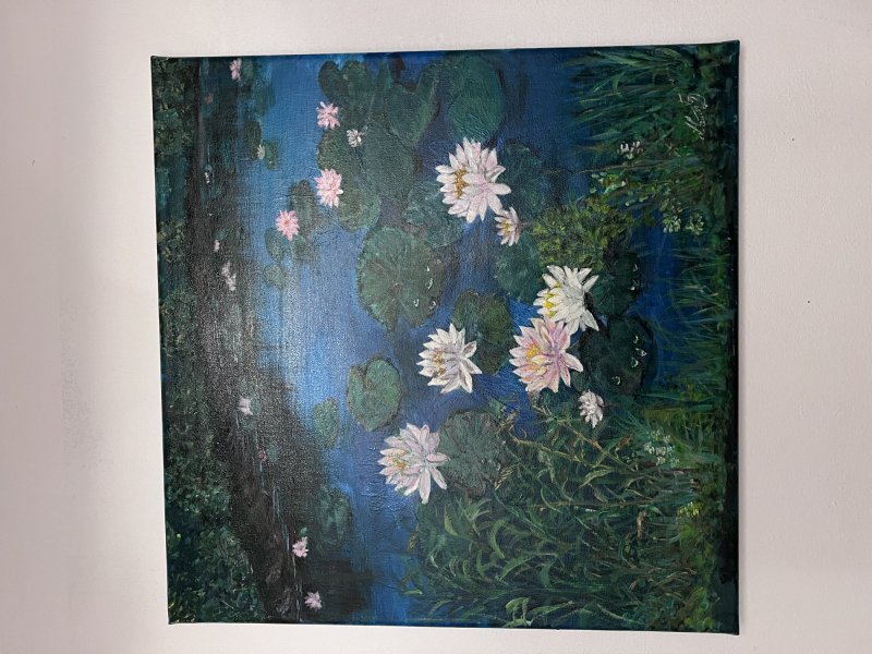 Water lilies, Painting Atelier Zmijanjski Vez