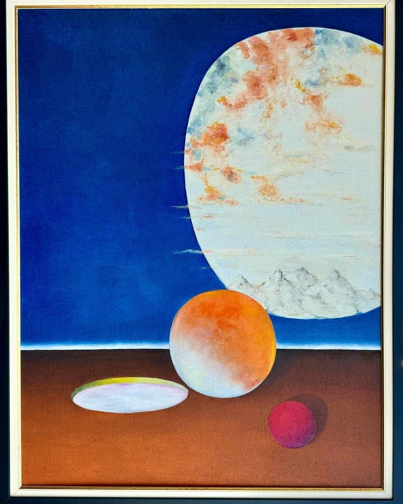 Heavenly ball, Painting Marin Kushinski