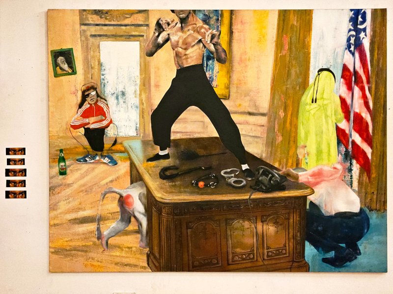 100 percent on the ground, Painting Nemanja Petric