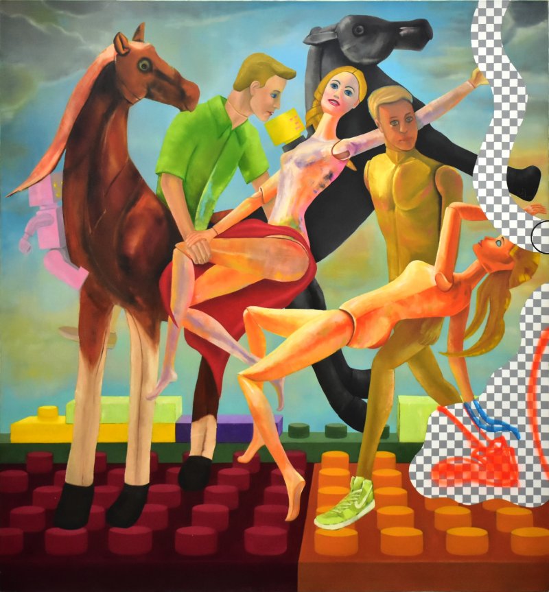 The rape of the daughters of Leucippus, Painting Nemanja Petric