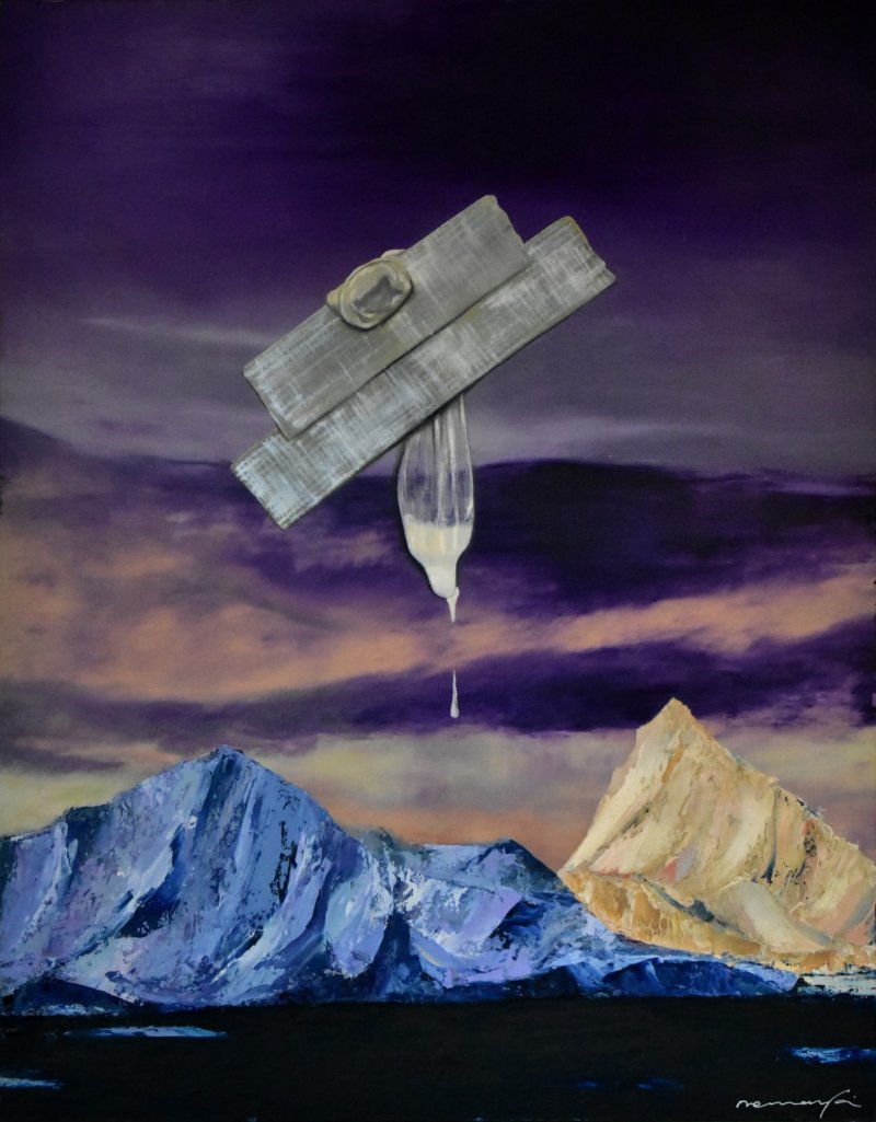 Punctured rubber, Painting Nemanja Petric