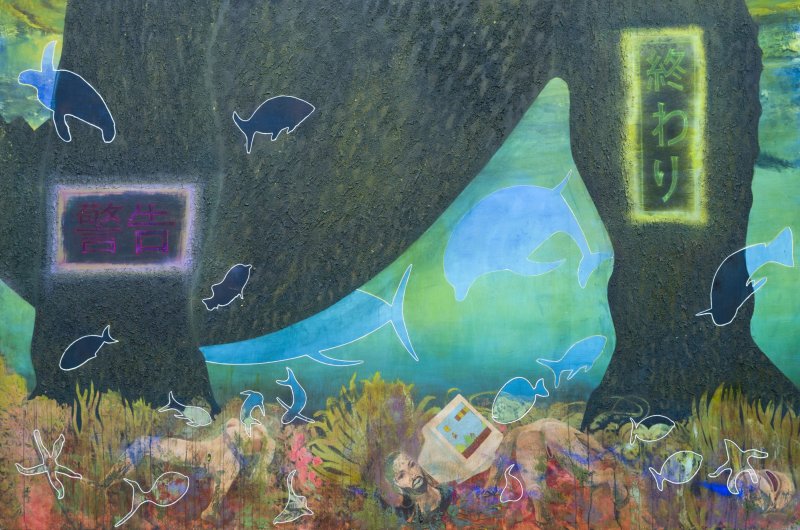 The fish are guilty, Painting Nemanja Petric