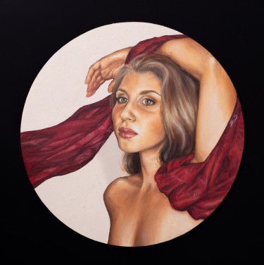 Portret sa maramom, Slika Dunja Stojanac