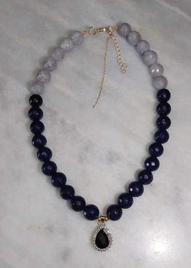 Faceted jade necklace, Handicraft Stasa Kovacevic