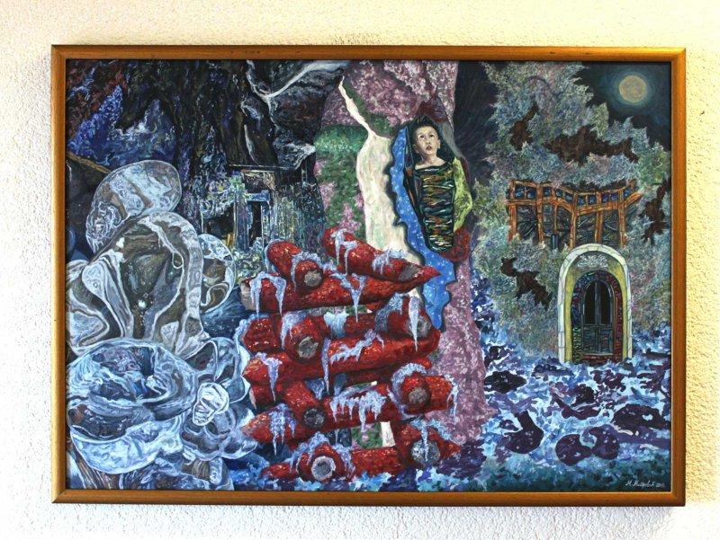 A child in the time, Painting Mikica Mitrović