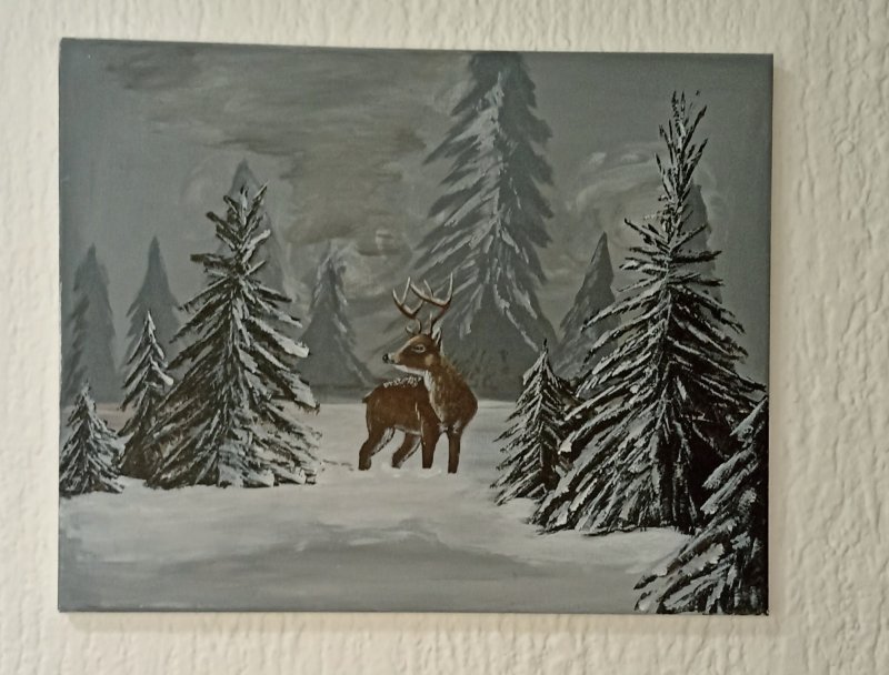 Winter, Painting Tijana Mićunović