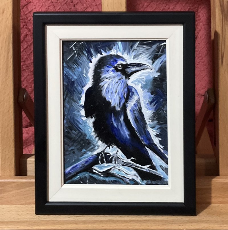 Crow, Painting Ljubica Mitrovic