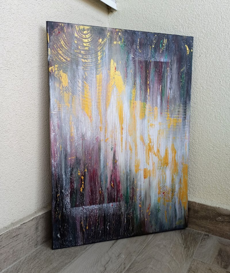 Abstraction of the Golden Islands, Painting Uliana Saiapina