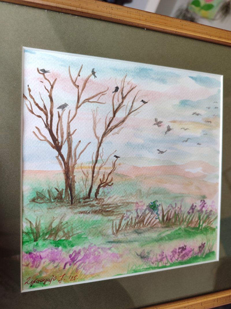 Birds are coming home, Painting Jelena Dugandzija