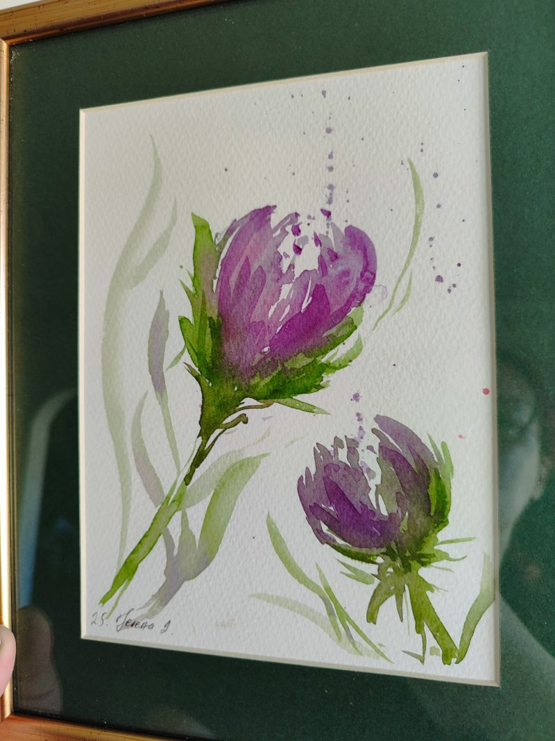 Purple moment, Painting Jelena Dugandzija