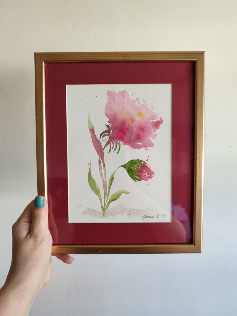 Flower moment, Painting Jelena Dugandzija