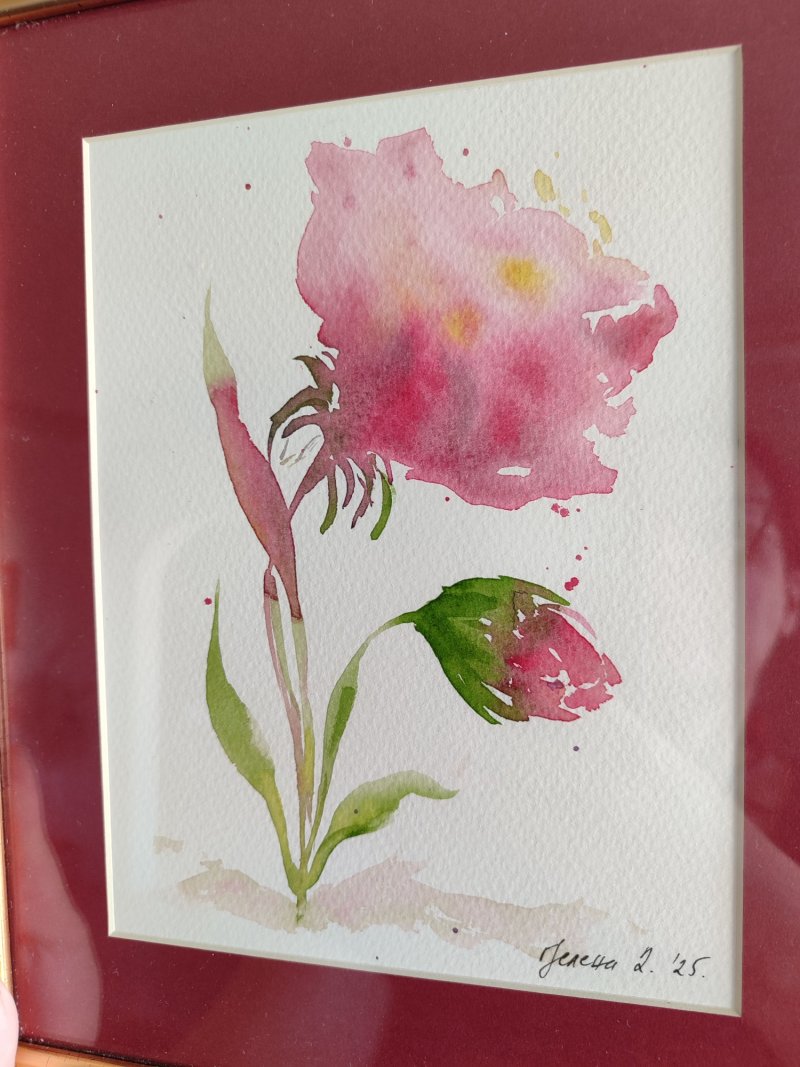 Flower moment, Painting Jelena Dugandzija