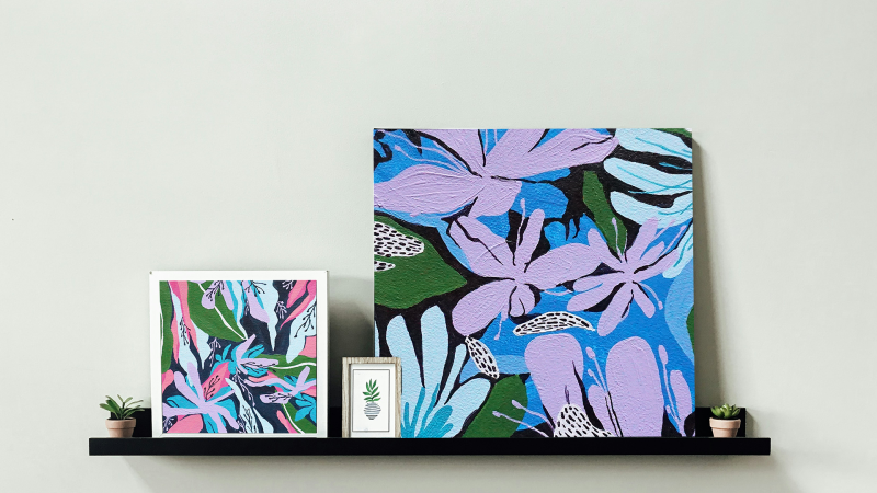 The Floral one, II, Painting Sonja Barać