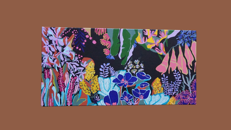 The Floral one, IV, Painting Sonja Barać