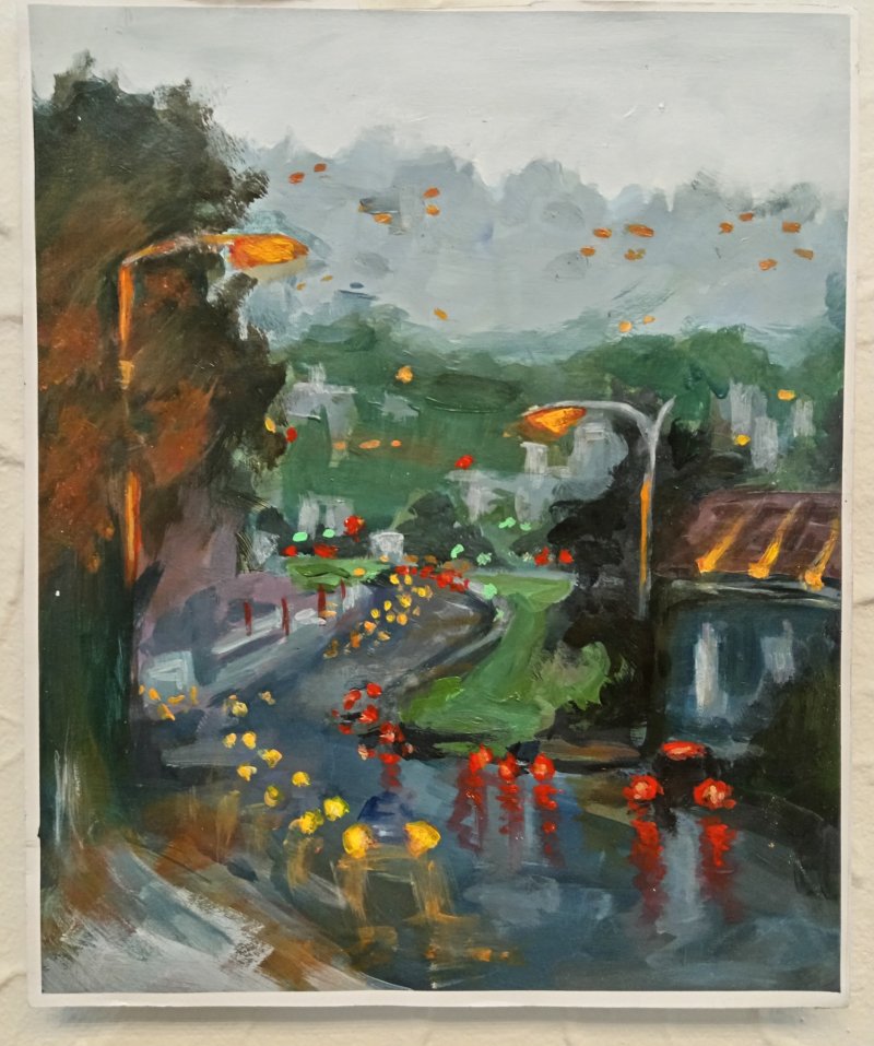 Afternoon hours, Painting Katarina Vujnovic