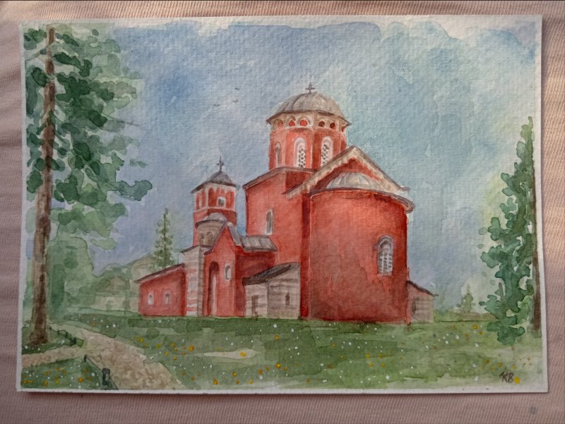 Žiča Monastery, Painting Katarina Vujnovic