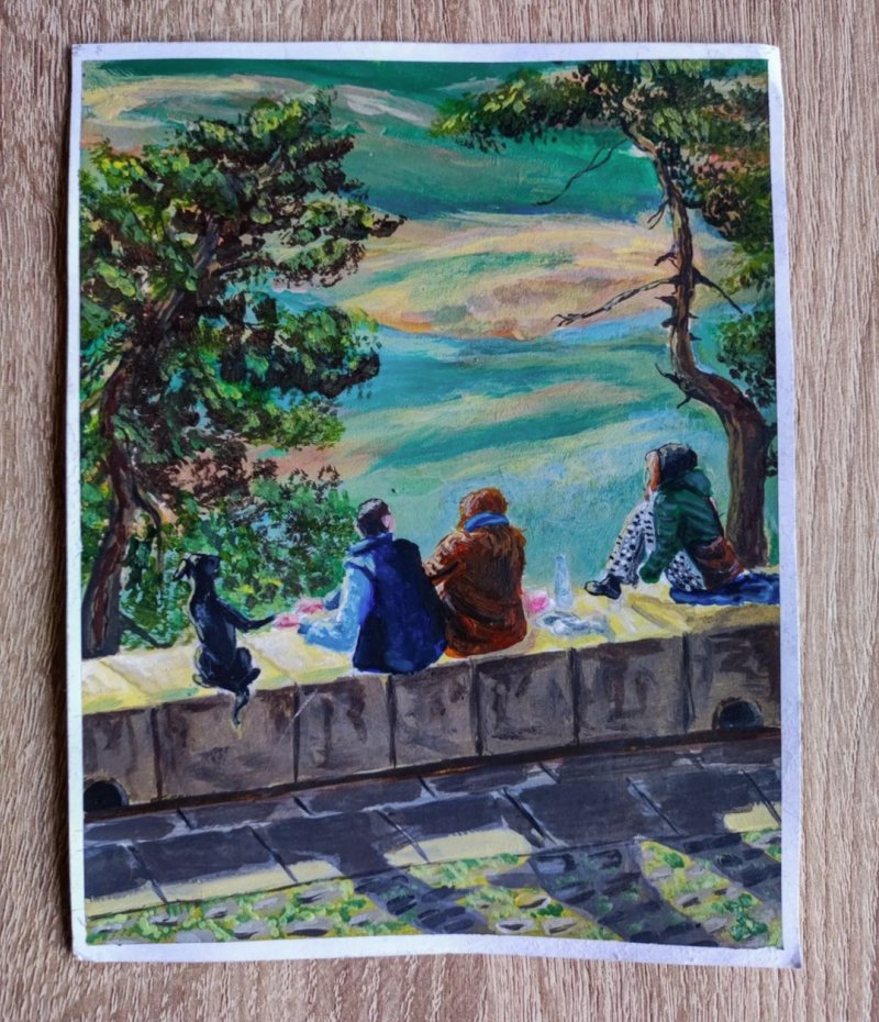 Friends, Painting Katarina Vujnovic