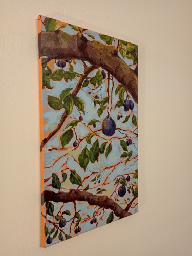 Happy plums, Painting Katarina Vujnovic