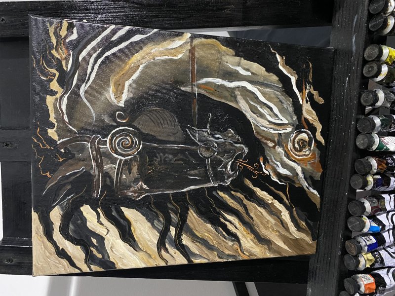 Horse art, Painting Milan Stevanovic