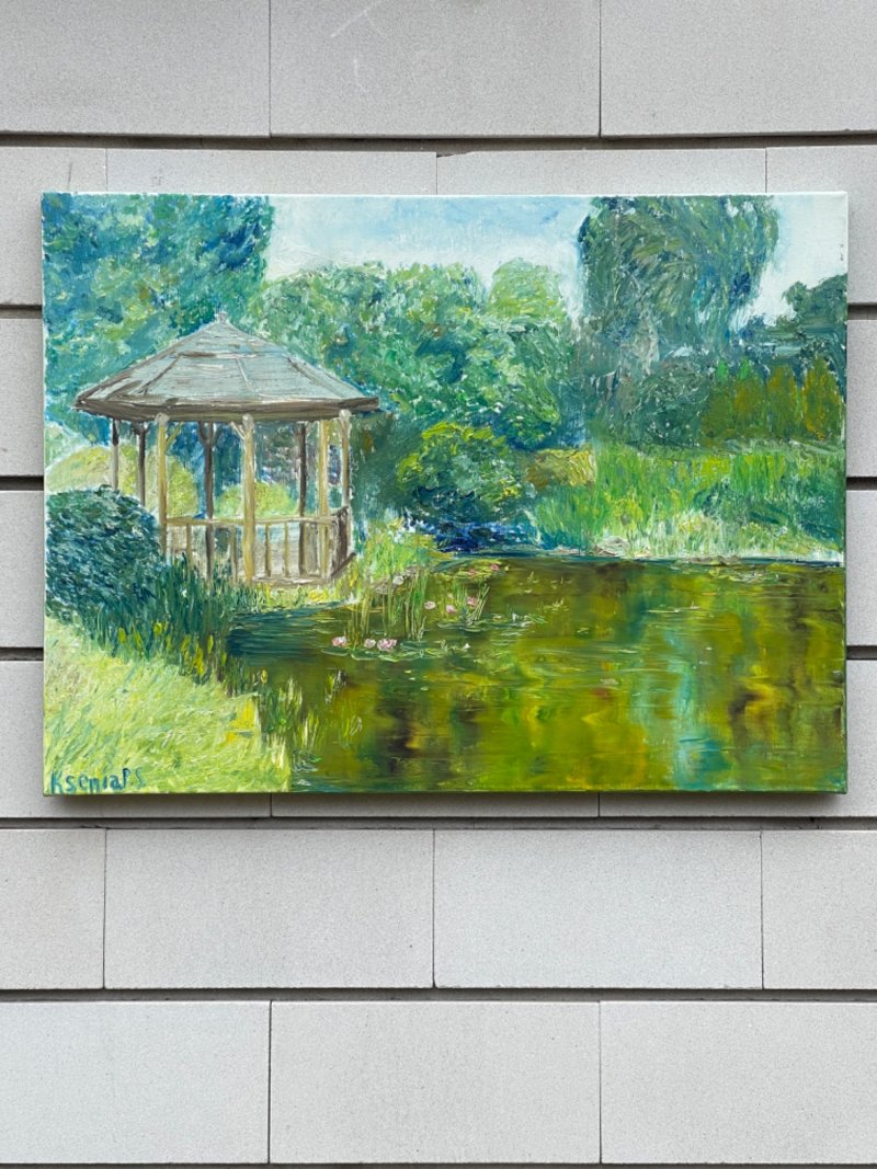 By the pond, Painting KSENIIA  Stafeeva