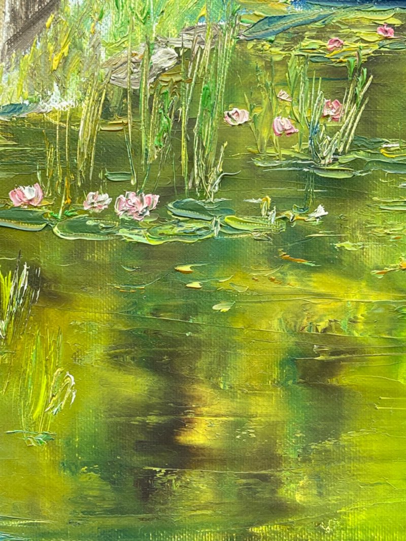 By the pond, Painting KSENIIA  Stafeeva
