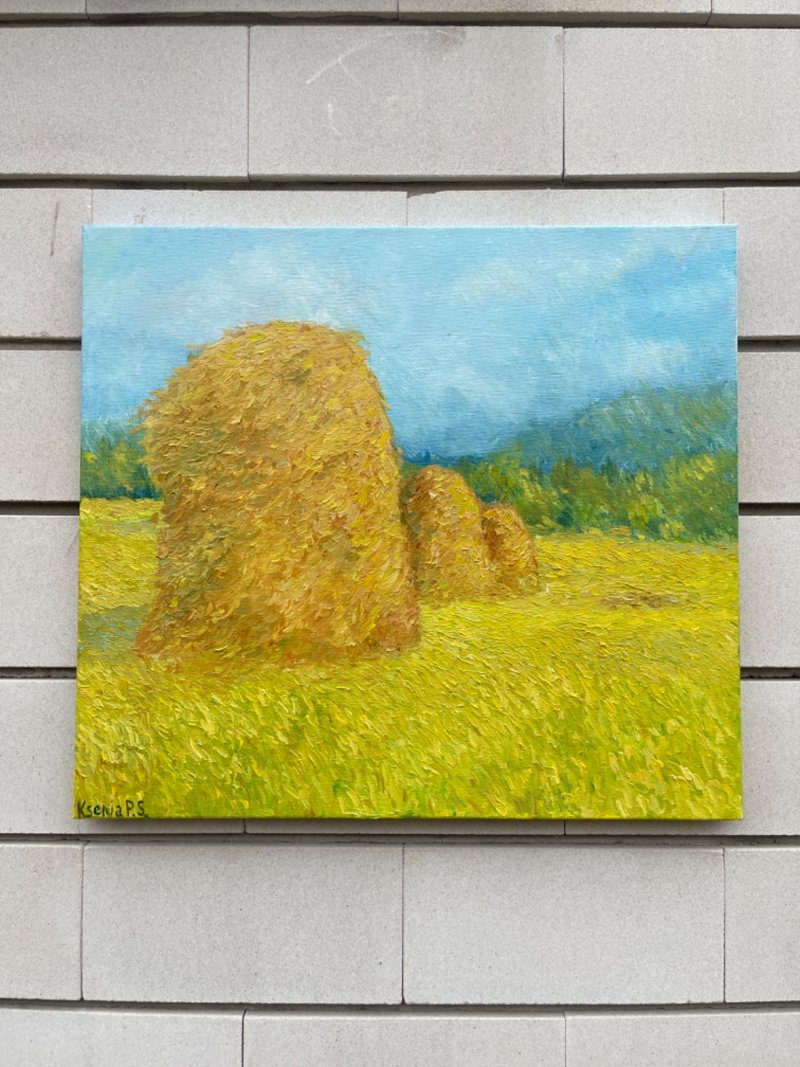 Evening Haystacks, Painting KSENIIA  Stafeeva