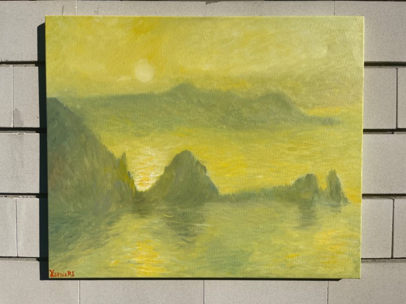 At dawn, Painting KSENIIA  Stafeeva
