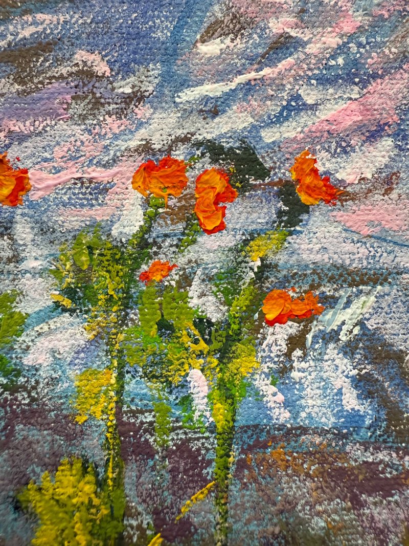 on top of the mountain, Painting KSENIIA  Stafeeva